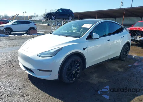 2021 Tesla Model Y Long Range Dual Motor All-Wheel Drive from USA, damaged, VIN 5YJYGAEE4MF191390